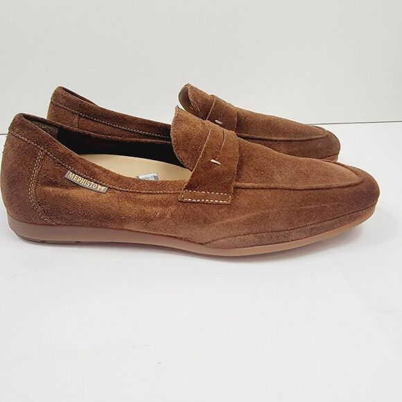 Mephisto Mens Alexis Brown Suede Loafers Size 10.5 Medium (D, M) - Picture 4 of 13